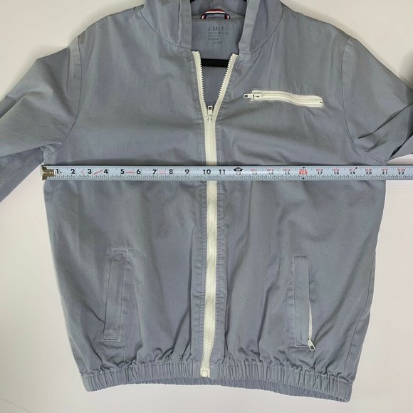 J. Galt One Size Zip Up Hood Jacket Blue for Her - Picture 7 of 9